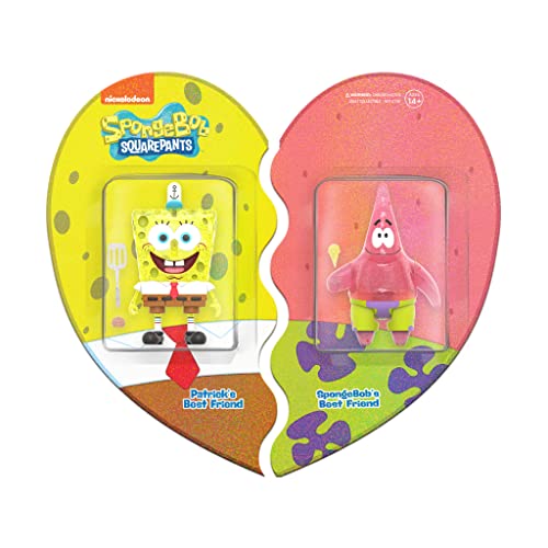 SUPER7 - Spongebob Squarepants: Spongebob & Patrick Con Exclusive Reaction Figure, Multicolor