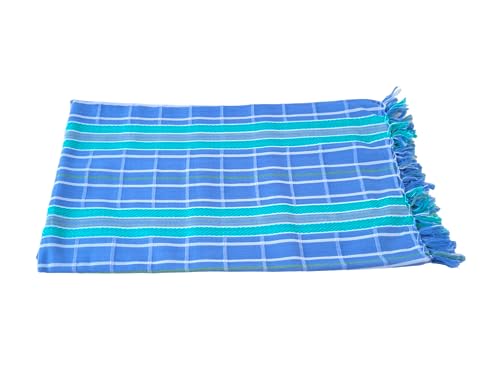 Image of Bathroom Towel for Women|Tauliya for Men|Checkered Thorthu Kerala Towel Cotton Large Size 75 X 150 Cm|Cotton Gamcha Quick Dry Travel Towels for Pool,Beach|Combo Pack of 2