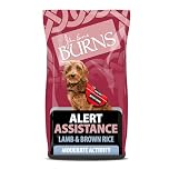 Burns Pet Nutrition Hypoallergenic Complete Dry Dog Food Adult and Senior Dog Alert Lamb and Brown Rice 12 kg