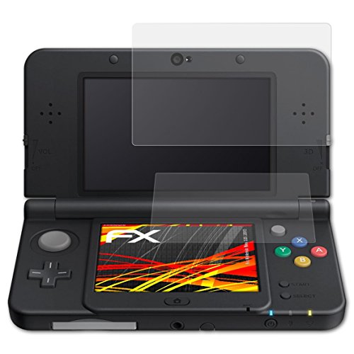 Preisvergleich Produktbild atFoliX Schutzfolie kompatibel mit Nintendo New 3DS 2015 Displayschutzfolie, HD-Entspiegelung FX Folie (3er Set)