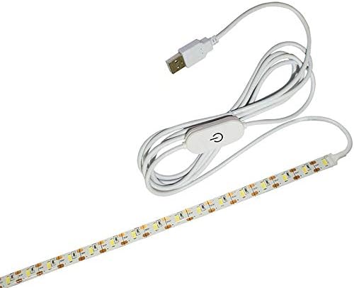 Sewing Machine Light POWERTOOL USB Sewing Flexible Light DC 5V 2M Sewing Machine LED Light Strip with Touch Dimmer for Sewing Machine Warm White(4000K)