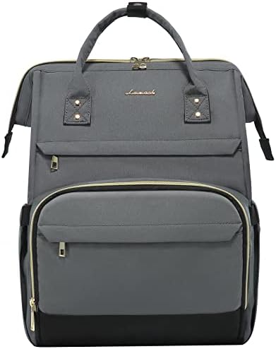 LOVEVOOK Laptop Backpack Women 15.6 inch, Waterproof Backpack Womens Lightweight Laptop Bag Rucksack Work Bags for Women with USB Port, School Computer College Bag