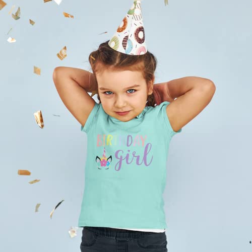 HH Family Unicorn Mermaid Birthday Girl Shirt - Casual T-Shirt Top Tee2