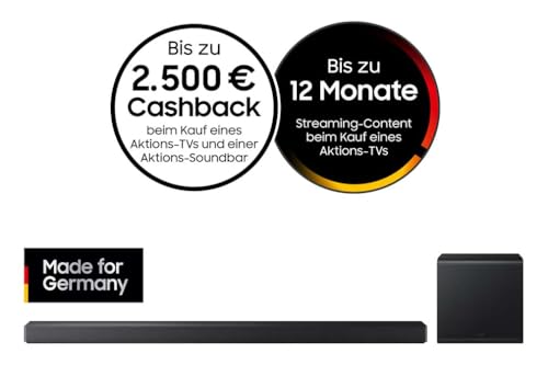 Samsung HW-QS710GF Q-Series 3.1.2-Kanal-Soundbar für Fernseher, TV-Lautsprecher mit kabellosem 6,5"-Subwoofer, Kabelloses Dolby Atmos und DTS:X, SpaceFit Sound, Q-Symphony – Bild 3