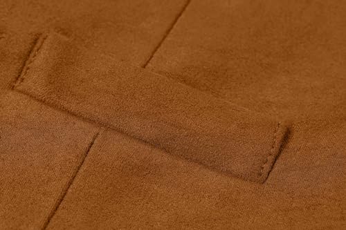 Boys Vest Leather Western Cowboy Dress Vests with Pockets Vintage Suede V Neck Formal Wedding Waistcoat 5