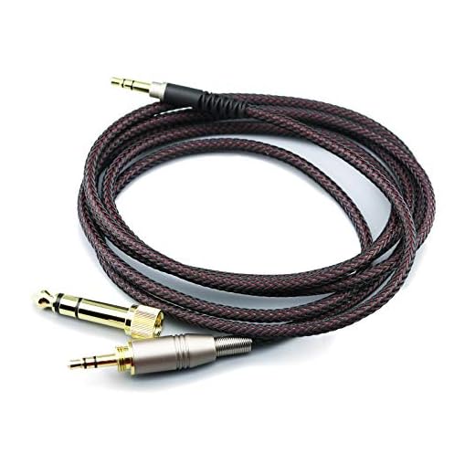 Ersättande ljuduppgraderingskabel kompatibel med Audio-Technica ATH-M50xBT, ATH-AR3BTBK, ATH-SR50BT, ATH-ANC9, ATH-ANC7B, ATH-SR5BTBK, ATH-S700BT hörlurar 1,5 meter/4,9 fot