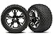 Traxxas 3770A Alias 2.8" Pin Tires Assembled on All-Star Black-Chrome Wheels