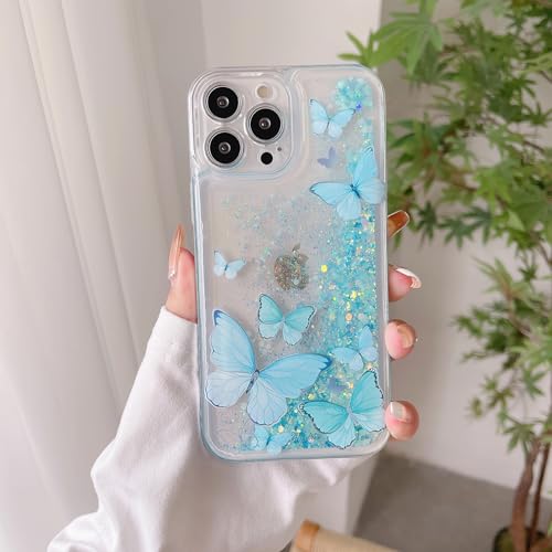 Coque iPhone 13 Pro Max papillon bleu pour illuminer vos soirées entre amies - 2