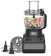 Ninja food processor with 4 programs; chop, purée, cut, mix and 3 manual speeds.