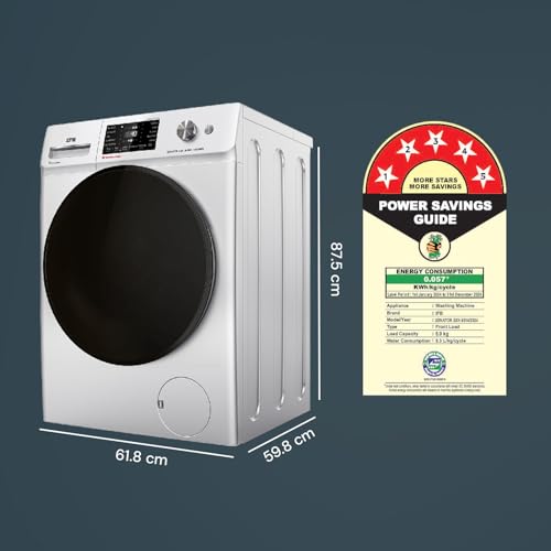 Image of IFB 8 Kg 5 Star, DeepClean Technology, AI Powered, WiFi, Fully Automatic Front Load Washing Machine (SENATOR SXN 8014, PowerSteam, 9 Swirl, Steam Refresh, Inbuilt Heater, Eco Inverter, Rich Silver)