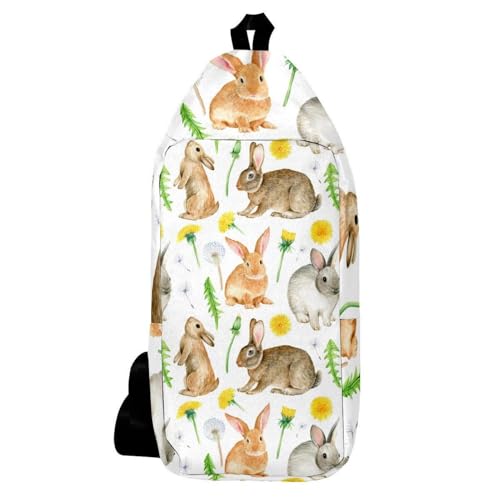 Sac à bandoulière pour voyage et randonnée mixte au motif chrysanthème