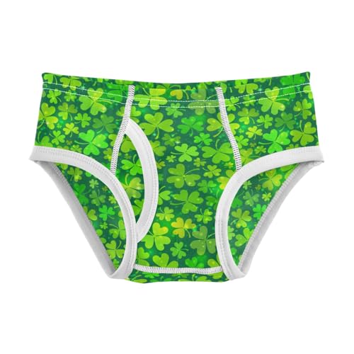Boys' Exclusive Briefs Toddler Underwear 95% Combed Cotton Boxerbriefs 2T Patrick Clover Pattern 51