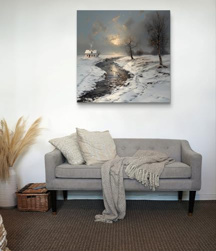 Tableau mural en verre acrylique de fabrication française, décoration moderne format 90x90cm