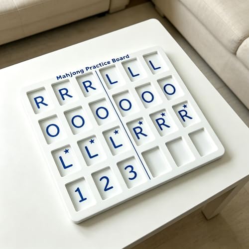 Solo Mahjong Practice Board con 24 ranuras para práctica de Mahjong miniatura 6