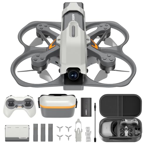 CADDXFPV Protos FPV Drone RTF Kit, Built-in Walksnail 6g VTX, 1080p/60fps HD Digital Video Transmission, 4.5" FPV Goggles Screen, 3-in-1 Charging Hub for 3 Batteries, Supports 3 Flight Modes, Perfect FPV Gift for Beginners & Freestyle Racing