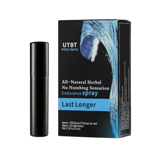 UTBT Delay Spray for Men | Natural, Non-Numbing Sex Spray for Better Stamina | Plant-Based Formula Safe for Oral & Sensitive Skin | Effective in Just 2 Sprays