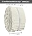 Soimoi 40Pcs Solid Off-White Cotton Precut Fabrics for Quilting Craft Strips 2.5 Inches Jelly Roll