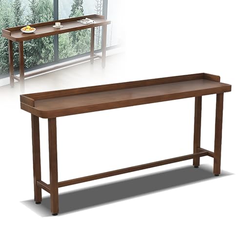 Mesa de altura de barra con placa deflectora y almohadillas antideslizantes para bistró, comedor y sala de estar