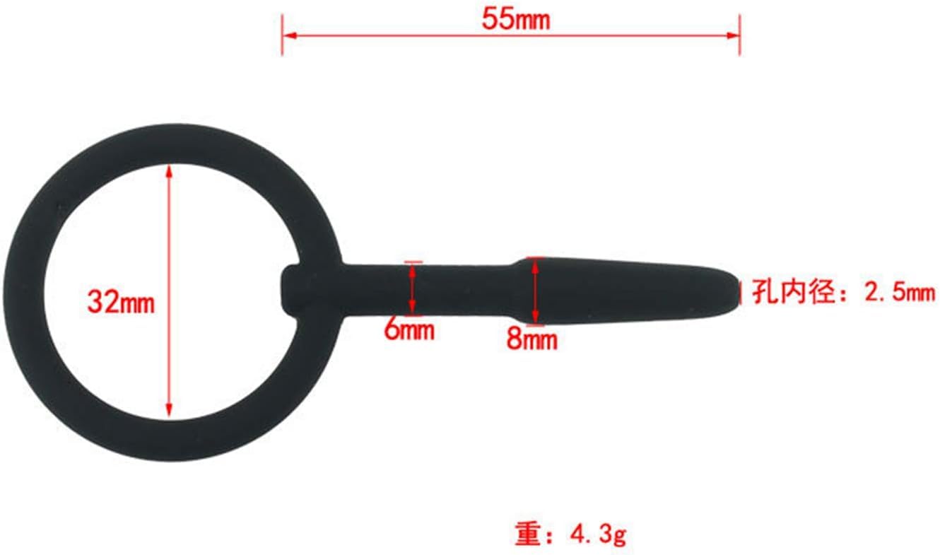 Massaggiatore per intubazione uretrale da uomo in silicone