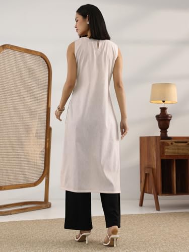 Image of Gerua By Libas Embroidered Cotton Straight Kurta | Ethnic wear | Bridal Suit | Wedding Dress | Occasion wear
