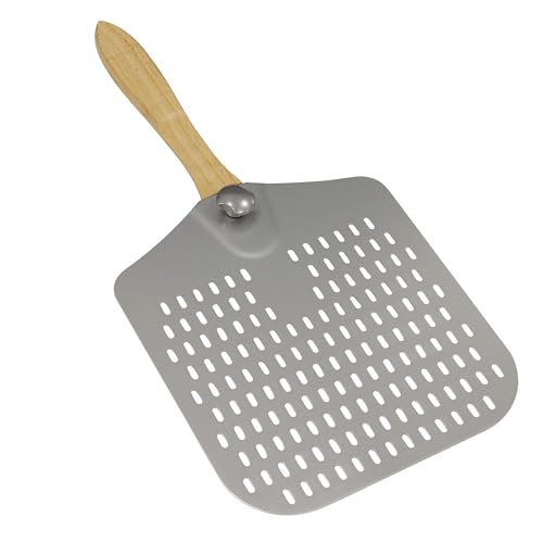 Dellonda Stainless Steel Pizza Peel with 5 Wooden Handle - DG39
