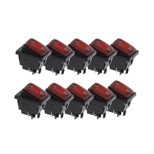 Interruptor KCD4 de 4 pines para sustituir botones rotos en equipos que fallan a 220V