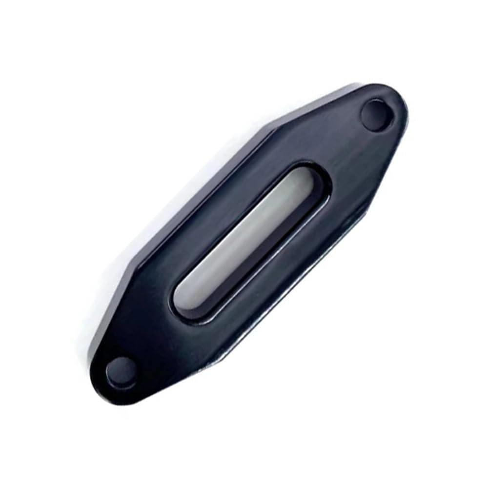 108 mm Seilführung Kompatibel mit die Windenrückgewinnung, Klüsenführung, synthetisches Bolzenmuster, 108 mm, passend Kompatibel mit Odes Aodes, Metall-Aluminium-Klüsenführung(Black 108mm)