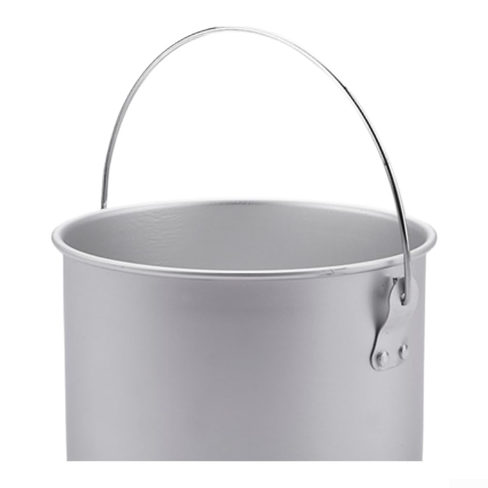 Set di pentole da campeggio in alluminio leggero, 3 pezzi, portatile, con manici pieghevoli, per escursioni