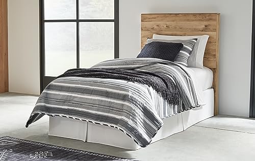 Image of Signature Design by Ashley Hyanna Twin Panel Headboard Only, Golden Rustic