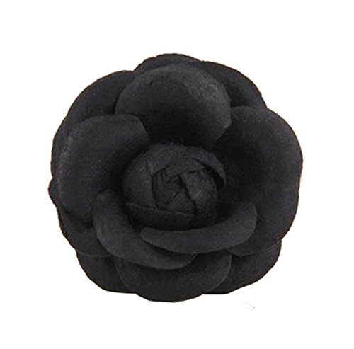 Cheerlife Ansteckblume, Haarblume Haarschmuck Haarblüte Haarclip Haarklipp Blumen Brosche Blumen Schwarz Cover