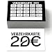 GIFISTAR 100 Verzehrkarten 20 Euro - Wertmarken & Essensmarken Alternative zum Abstreichen für Vereine, Gastronomie & Events, 20 Euro PSN Karten Stil, 100 Stück