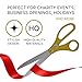 Ribbon Cutting Ceremony Kit Gold – 25 Inch Giant Scissors for Ribbon Cutting Ceremony and Gold Scissors for Grand Opening Decorations for Special Events Inaugurations and Openings