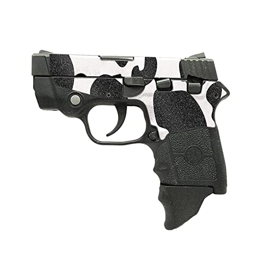 MightySkins Glossy Glitter Skin Compatible with Smith & Wesson M&P Bodyguard 380 (Green or No Laser) - Cow Print | Protective, Durable High-Gloss Glitter Finish | Easy to Apply | Made in The USA