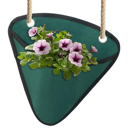 dzqad Sacco Da Parete Per Piante - Contenitore Floreale Conico - Sacchetto Semenzaio Impermeabile Multifunzionale per Frutta Balcone Interno Appartamento Finestra Serra