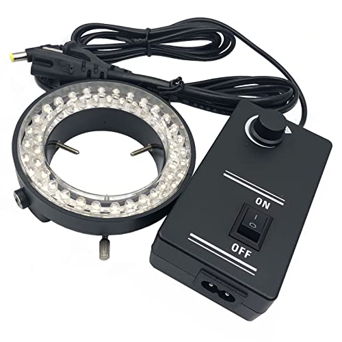 Lampe LED microscope FainWan anneau réglable sans ombre pour zoom