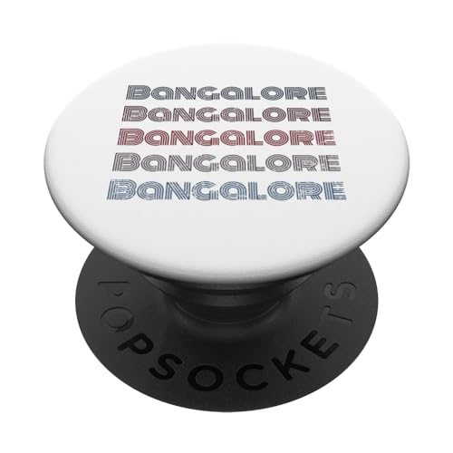 India 70's City Retro Vintage Bangalore PopSockets Standard PopGrip
