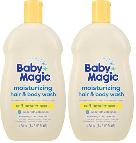Image of Baby Magic Moisturizing Hair & Body Wash, 16.5 Fl Oz (Pack of 2)