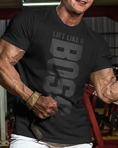 Lift Like a Boss Workout Shirts for Men, Gym Workout T-Shirt2
