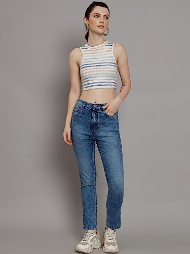 Image of GUTI Womens High Rise Ankle Length Jeans