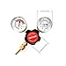 KOLENSA Dual Welding Gas Gauges, Oxygen (CGA-540) Acetylene (CGA-200) Regulators Combo (2 PCS), Full Brass Kit for Portable Tanks Compatible with Victor Torch Cutting