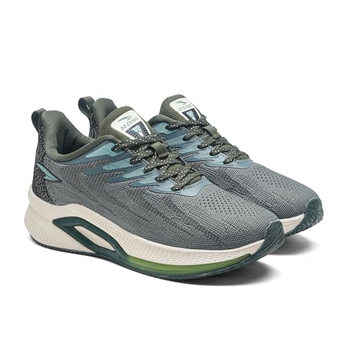 Image of ASIAN Powerplay-31 Men's Running Shoes | Wave-Tech Knit Upper with AeroFlow Side Panels | EVA Midsole | Fish-Scale Yarn | Stylish Athletic Sneakers