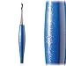 Furls Crochet Hook, Odyssey Nickel Plated Tip for Effortless Glide, Crochet Hooks, Blue Ergonomic Handle (H - 5.0mm)