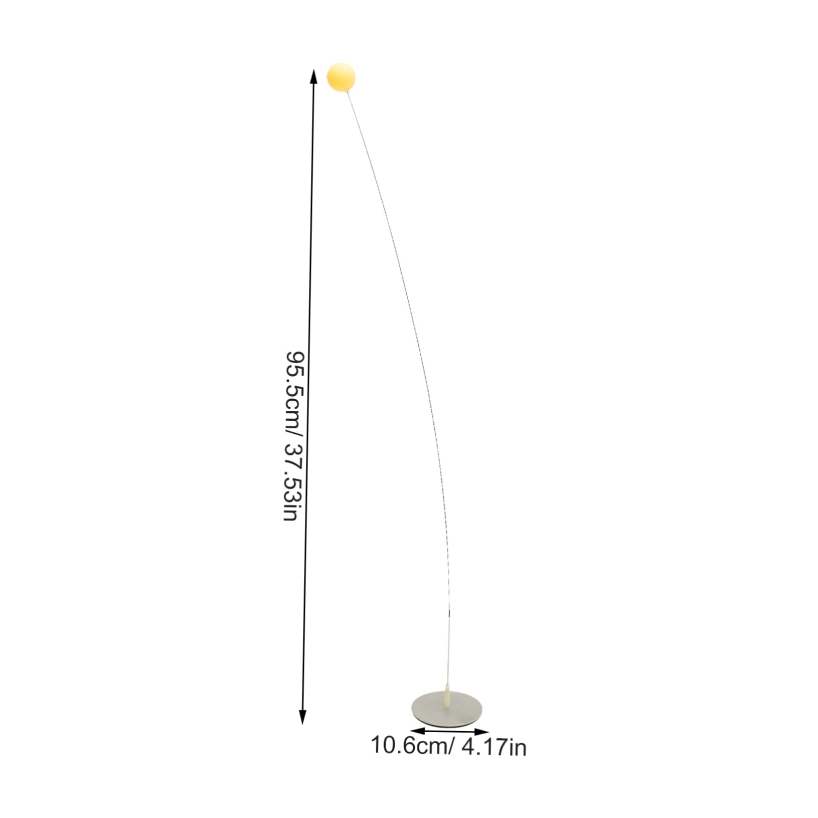 OSOLADY Self Training Table Tennis Racket for Elastic Shaft Indoor Home Practice Tool with Non Slip Base for Developing Skills and Improving Reaction Red