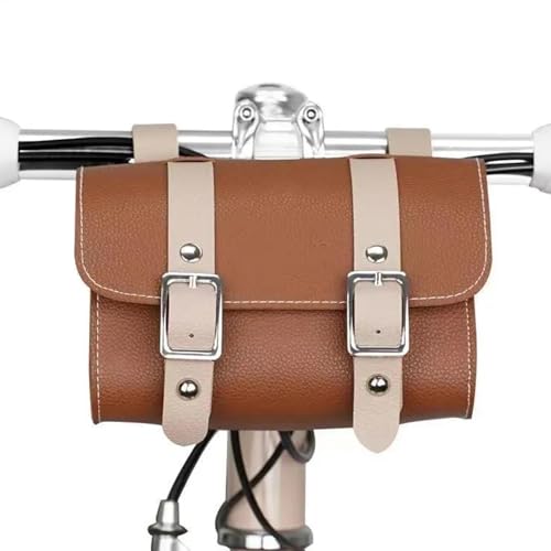 Generisch de almacenamiento para moto, de almacenamiento de piel sintética, resistente al agua, horquilla frontal fuerte, bolsas de fácil acceso para motocicletas de 6,49 x 3,54 x 4,72
