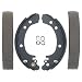 ACDelco 17637B Professional Bonded Rear Drum Brake Shoe Set