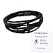Graduation Gifts for Him To My Son Cross Leather Bracelet Handmade Men's Stainless Braided Leather Bracelet Crucifix Bangle Wristband Bracelet for Boys Teen Birthday Gift(Black, To My Son)