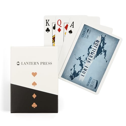Baraja de naipes Poker Lake Vermilion 52 cartas