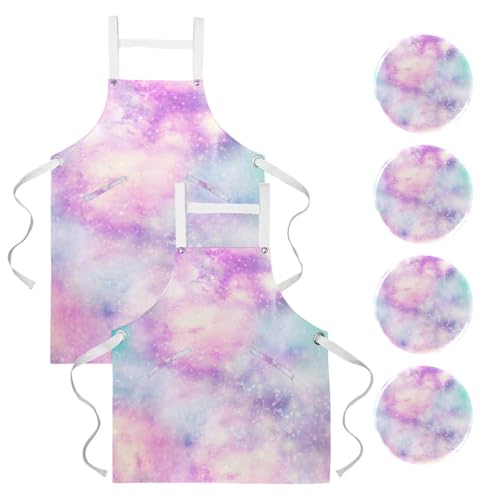 Tablier de cuisine contre les taches de patisserie avec broches ajustables