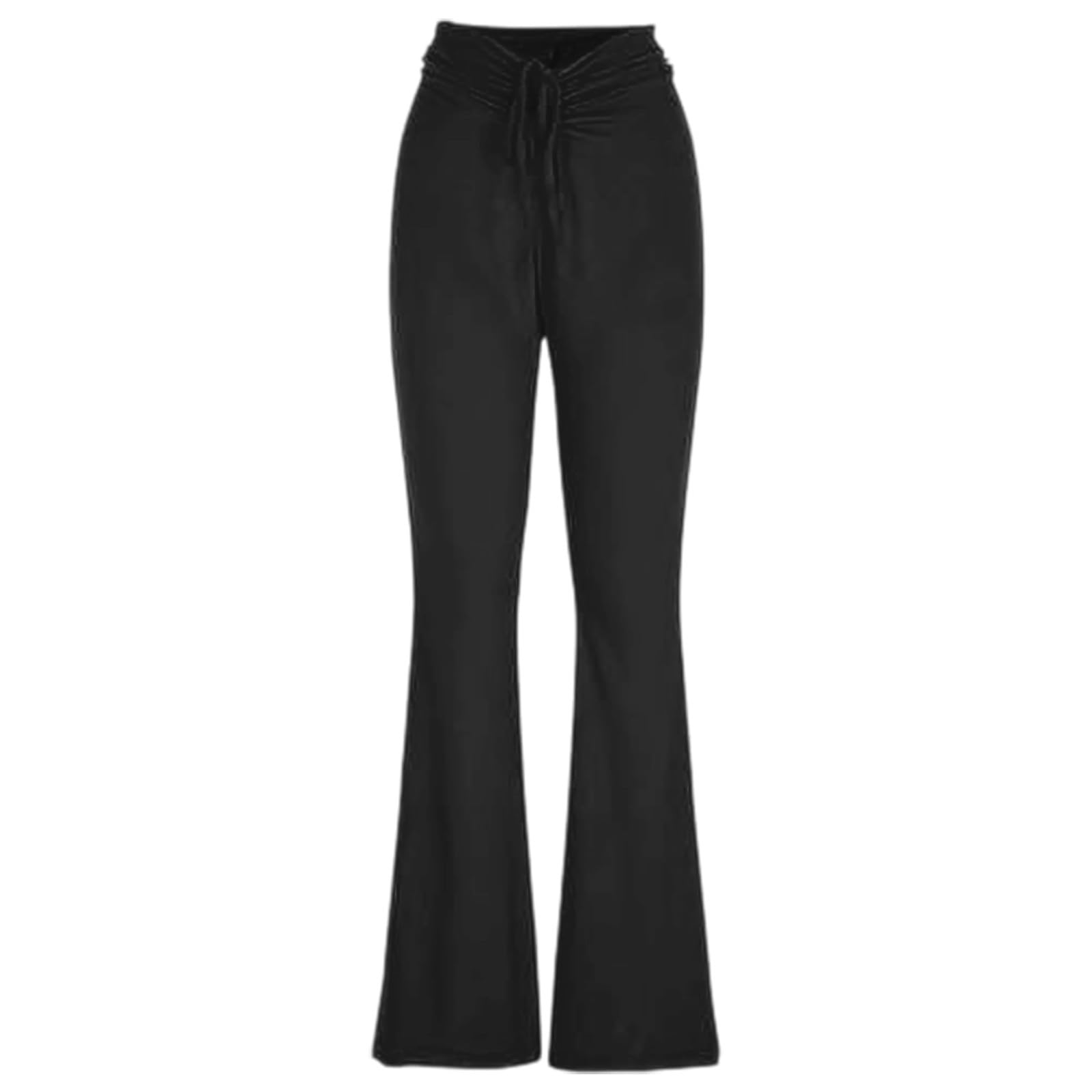 Legging De Compression Femme Push Up - Pantalon De Yoga Évasé Taille Haute avec Cordon De Serrage Idéal pour Le Sport
