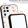 2 paquetes de funda rosa con moño para ZTE Nubia Red Magic 11 Pro/11 Pro+ 6.85", lindos diseños kawaii de cinta, moño, flores, estética, funda protectora con bordes TPU para chicas y mujeres 8